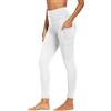 Merlvida Leggings sportivi da donna a vita alta con tasche, a prova di squat, pantaloni lunghi da allenamento con controllo della pancia, leggings push up da palestra, pantaloni elasticizzati per yoga
