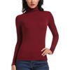 STARBILD T-Shirt Maglia Maglietta a Manica Lunga Dolcevita da Donna Basic Tshirt Ladies Tunica Slim-Fit Camicia Camicette a Maniche Lunghe Donna Top S-XXL