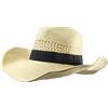 SYT-MD Cappelli Panama da Uomo di Grandi Dimensioni Cappellino da Cowboy Pieghevole con Testa Grande Cappellino da Cowboy Plus Size Cappello di Paglia 58CM 60CM 62CM(Beige,62cm)
