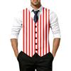 Dasongff Gilet da uomo a righe per ricevimenti, matrimoni, feste