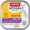animonda Integra Protect Sensitive Gatto, cibo dietetico per gatti, alimento umido in caso di allergie alimentari, agnello + riso, 16 x 100 g
