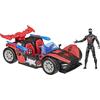 Marvel Spider-Man VenomVersus Epic World of Action, Action Figure e Auto Giocattolo Miles Morales Remix Blast Racer, Giocattoli di Supereroi, dai 4 Anni in su