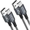 SIZUKA Cavo Micro USB 2Pezzi 3M，Cavo USB Micro USB Dati E Ricarica Rapida