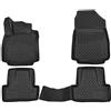 ELEMENT Set di Tappetini Auto in Gomma TPE 3D per RENAULT Clio | Mk4 IV | 2012-2019 | Tappetini Auto Originali 100% Adatti, Gomma Auto Universali Resistanti