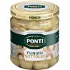 Ponti, Funghi Prataioli, Funghi Sottolio Coltivati in Olio di Semi di Girasole, Gusto Ricco e Naturale, Ideale per Insaporire le tue Ricette, 100% Made in italy, 190 gr
