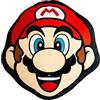 Character World Nintendo Super Mario - Cuscino ufficiale a forma di testa di Mario, 40 x 36 cm, colore: rosso, perfetto per la camera da letto o sul divano