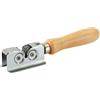 Rigamonti Affilacoltelli Woody Sharp. Affilacoltelli manuale con dischi affilati. Affilatore di coltelli per cucina ad uso professionale o casalingo.