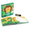 Trodat Pixel Stamp - Libro per bambini con timbri in base ai numeri, 18 motivi, 6 mini timbri colori assortiti, gioco educativo creativo per bambini dai 4 anni in su