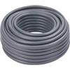 Relaxdays Tubo da Giardino 50 m, Resistente UV e Intemperie, Rinforzato in PP, Grigio