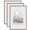 walther design New Lifestyle KV130D3 - Cornice portafoto in acciaio, 21 x 29,7 cm, confezione da 3 pezzi