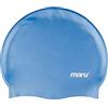 MARU Cappello da nuoto, cuffia da nuoto in 100% silicone, cuffia da nuoto unisex per adulti, berretto da nuoto leggero per uomini e donne, cappello da nuoto comodo e durevole progettato nel Regno Unito (blu/nero, taglia unica)