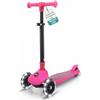 SereneLife Monopattino Bambino Pieghevole, Monopattino Bambina a 3 Ruote con Luci LED, Manubrio Regolabile e Freno, Monopattino a 3 Ruote, Scooter per Bambini e Bambine dai 3 Anni fino a 50 kg