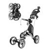 caddytek, Explorer V8, Carrello da Golf a 4 Ruote, Compatto, Leggero, Pieghevole, Argento, Taglia Unica