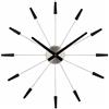 NeXtime orologio da parete PLUG INN, molto silenzioso, nero, realizzato in acciaio inossidabile, ø 58 cm