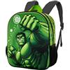 KARACTERMANIA Marvel Hulk Fist-Zaino 3D Piccolo, Verde, 26 x 31 cm, Capacità 8.5 L