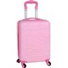 sarcia.eu Valigia da viaggio rigida, CABINA con ruote, BAGAGLIO A MANO 40x30x20cm (Rosa)