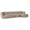 Knoll Biboni Divano a 4 posti con chaise longue sinistra