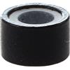 Janasiba 200 pezzi 5mm micro-ring in silicone foderato Links Beads collegamento per l'installazione e le piume io Stick Hair Extension Nero