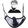 LxPxP Maschera fetish con dildo in silicone removibile - gag a bocca con pallina regolabile - accessorio BDSM versatile per coppie e giochi di dominazione erotica