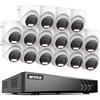 ANNKE 1080P Kit Videosorveglianza 16 Canali 3K Lite H.265+ DVR, 16 Telecamere con Visione Notturna a Colori, Rilevamento Persone/Veicoli, Allarme Email con Immagini, Accesso Remoto, Senza Disco Rigido