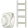 Generic Copriscaletta Per Letto A Castello Da 6.5 Ft, Imbottitura In Schiuma Autoadesiva A Forma Di W Per Scaletta, Protezione Morbida Per Bordi Extra Larghi Per Gradini Delle Scale(White,1pc)