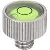 KKPLZZ Piccola livella a bolla da 1/4 pollici, macchina fotografica in acciaio inox, livella a bolla senza specchio, fotocamera DSLR a gabbia, manico superiore