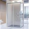 Bagno Super box doccia lusso 80x120 120x80 in cristallo temperato 8mm H.200, anticalcare e antigoccia reversibile, maniglia acciaio inox