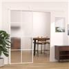 Rantry Porta Scorrevole in Vetro ESG e Alluminio 90x205 cm Bianca, Porta del Granaio, Porta Scorrevole Interna, Cancelli Scorrevoli Porta Scorrevoli da Interno, Porta Scorrevole M-151673