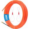 UNVWQDD 20 M da Sonda Passacavi, Sonda Passacavi Professionale, Sonda Tiracavi Cavo | Dotato di 2 molla elettricista, 4 mm, ideale per la posa di cavi in tubi vuoti, tubi di protezione per cavi e tubi interrati