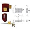 CISA 50130-40-1 SERRATURA APPLICARE CILINDRO STACCATO DX