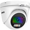 ANNKE Telecamera di sorveglianza con visione notturna a colori 1080p, telecamera Turret Bullet cablata 4-in-1 AHD/TVI/CVI/CVBS, apertura f/1.0 (0,001 Lux), 121° FoV, allineamento attivo, IP67