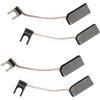 Generico 4 Spazzole Di Carbone D252 6x10x22mm - Spazzole for Motori CC In Elettrografite for Generatori E Utensili Elettrici