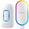 TMEZON Campanello Senza Fili da Esterno,Campanello Wireless Impermeabile IPX5 Casa Doorbell con Indicatore LED,5 Volumi Selezionabili, 60 Suonerie,Bianco,USB port fili,DC1