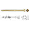 friulsider 100 pezzi VITE VITI TORX PER LEGNO 6x160mm. ZINCATE GIALLE TESTA CAVA FRIULSIDER FM-WOOD PRO