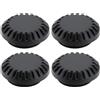 LIANCHEN 4 pezzi Coperchio Flash Fotocamera Hot Shoe Cover Cap Copriterminale Di Sincronizzazione PC Per Flash Della Fotocamera Copri Copriobiettivo Pc Sync Flash Per Fuji X-T1、X-T2、X-T3、X-T4 (Nero)