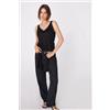 Tezenis Canotta Calata Lamé Donna Nero