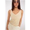 Tezenis Canotta Calata Lamé Donna Metallico