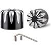 KATUR Bullone per Coperchio assale Anteriore Dado per bullone Set di Dadi per Dadi a Taglio Profondo CNC per Harley Touring Softail Sportster XL883 XL1200 X48 (Nero)