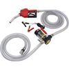 AUXSL Pompa diesel, pompa per carburante 12 V, pompa per olio, pompa gasolio autoadescante con pistola di erogazione e tubo flessibile, pompa di aspirazione 3600 giri/min, per benzina, olio motore, acqua