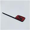 GerRit yzw6688 Adesivi for bagagliaio di un'auto ABS S Badge Emblem compatibili con S / E63S C63S GLC63S GLE63S GLS63S GTS GT43S GTR GT53 GT50 CLA45S (Color : Matteblack red Small)