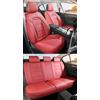 NOBQUA Coprisedili Auto Universali per 5 Posti in Vera Pelle-Compatibili con Nissan Qashqai Juke X-Trail/Rogue Micra - Impermeabili, Antiscivolo-Set Completo per SUV e Berlina