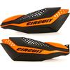 Circuit Equipment - Paramani Motocross universale con calotta carbon look e bracci rinforzati - arancio