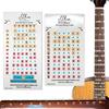FFG NOTE THE DIFFERENCE Fantastica guida per le dita per chitarre acustiche ed elettriche | Adesivi per tastiera | Impara a suonare la chitarra | Tasti 1-24