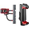 JOBY GorillaPod Magnetic 325, Mini Treppiede Flessibile con Piedini Magnetici e Testa a Sfera Integrata & Manfrotto MCPIXI - Attacco Universale per Smartphone, Versione Pro