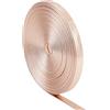 GORGECRAFT 5mX6mm Cinghie Piatte in Pelle Metallizzata Cordoncino in Pelle Lucida Cuoio Lucido dell'unità di Elaborazione Striscia di Pizzo Stringa di Perline Nastro Artigianato Forniture, Misty Rose