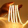 JOYLIT Striscia LED COB 12V Impermeabile IP65 6 Metri 2700K Bianca Caldo 320LEDs/M 4500LM CRI 90 Dimmerabile Adesiva Strip LED per RV, Cucina, Bagno (Senza Alimentazione)