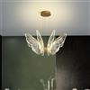 FM2018XSL LED Lampadario da Soffitto Farfalla con Telecomando Dimmerabile Moderno Lampada Sospensione Soggiorno Camera da Letto Cucina (48W)