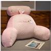 YLLiee Cuscino da lettura 2 in 1 con braccioli cuscino di supporto per la schiena extra large cuscino di supporto per lo schienale staccabile cuscino da coccole per il letto C(Size:70*50*25cm,Color:Rosa A)