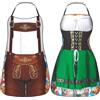HOWAF 2 Pezzi Costume Oktoberfest, Divertente Costume da Dirndl B¨¢varo Oktoberfest, Oktoberfest Accessori per Costume Oktoberfest, Oktoberfest Costume da uomo
