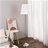 FROIDEXG Lampada da terra con base in metallo, lampada da terra in tessuto plissettato in ferro da 58,7 pollici con interruttore a tirante, lampada da terra decorativa dimmerabile a 3 colori con attac